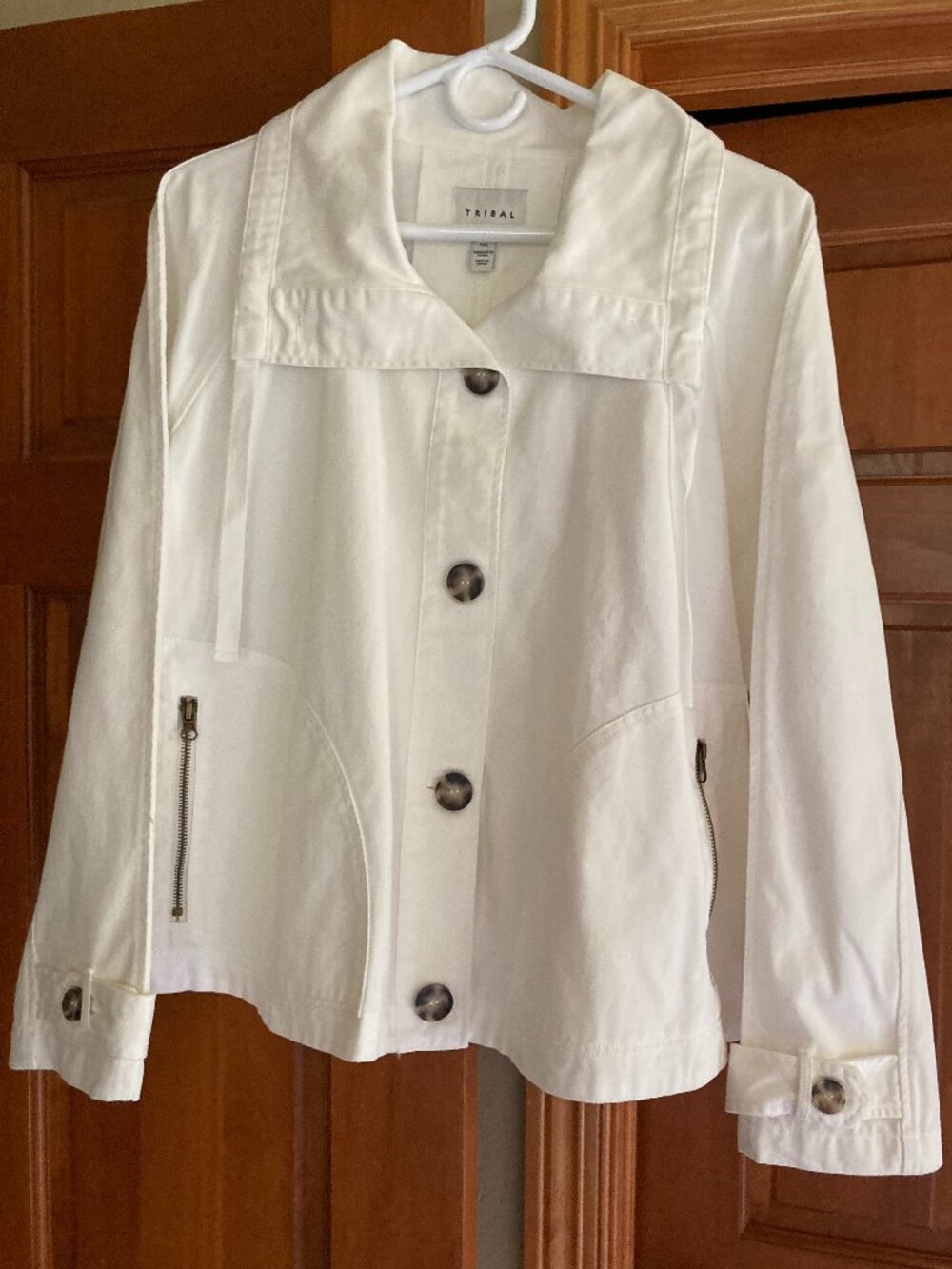 Tribal Twill Jacket size L, Off-white, never worn